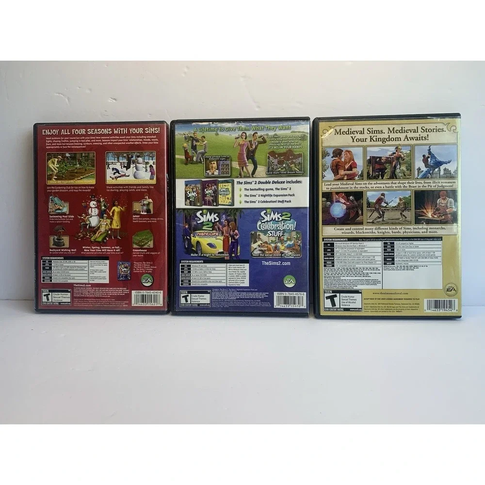The Sims 2 Double Deluxe Seasons and The‎ Sims Medieval Limited Edition PC Game